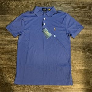 Polo Ralph Lauren Men’s Custom Slim Fit Blue Polo Size S, New with Tags